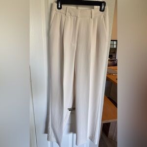 Aritzia Cream Effortless Pants
